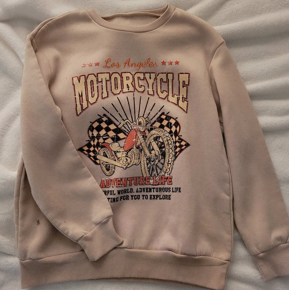 Graphic crew neck sweatshirt